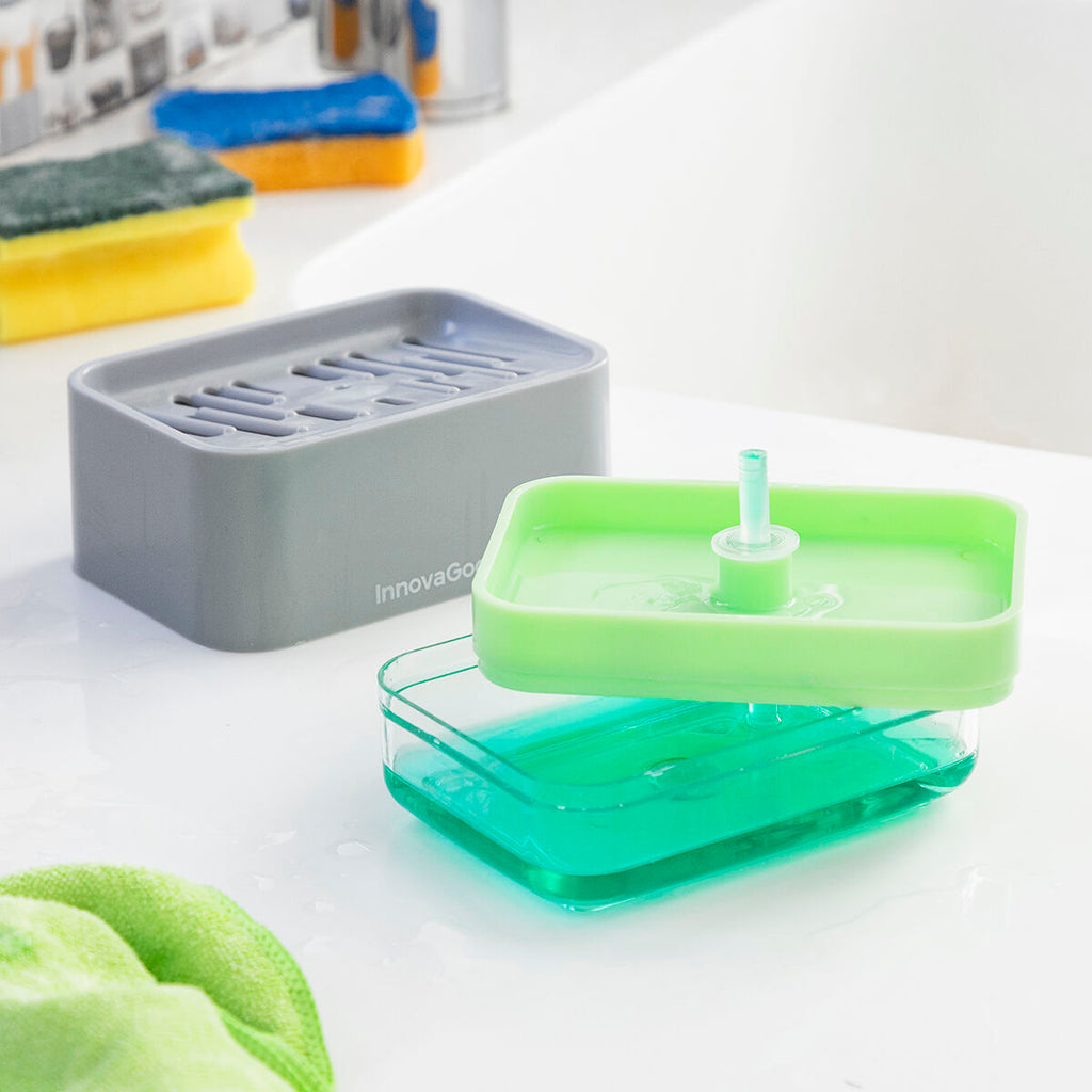 2-in-1 Seifenspender für the Küche Sink Pushoap InnovaGoods