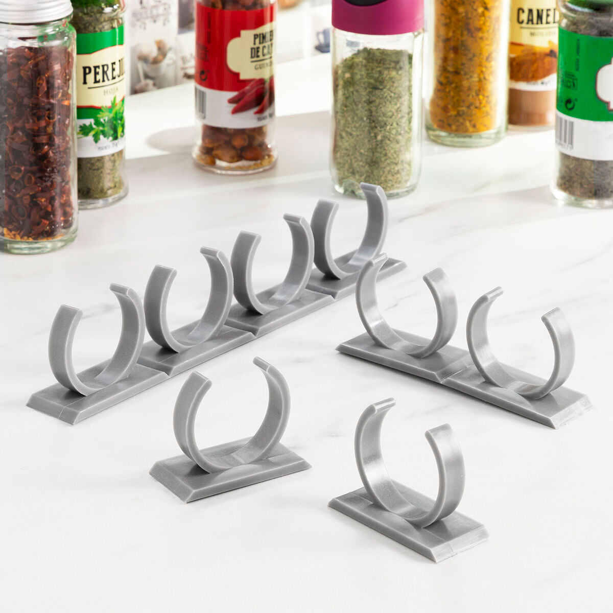InnovaGoods Adhesive & Divisible Spice Organizer Jarlock x20