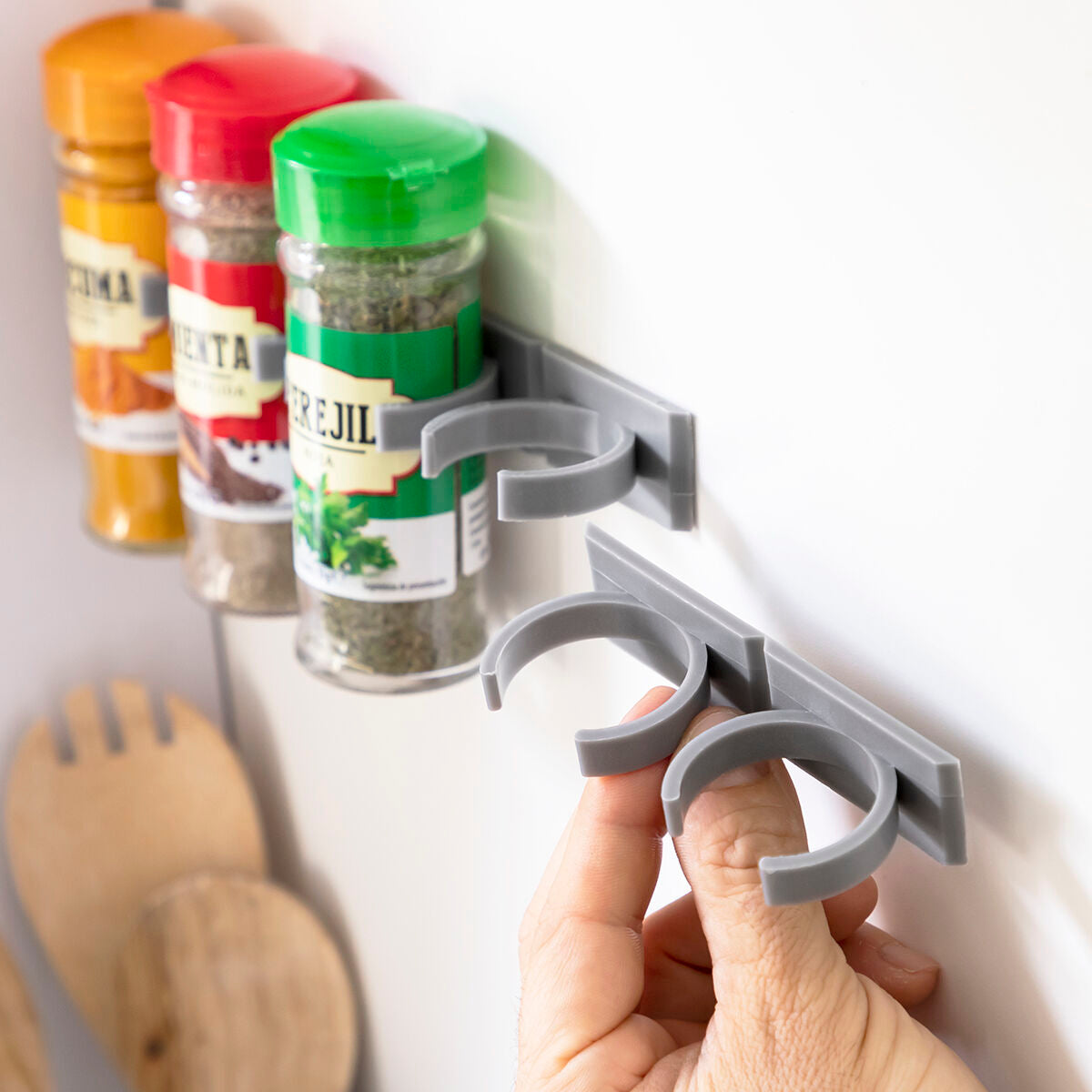 InnovaGoods Adhesive & Divisible Spice Organizer Jarlock x20