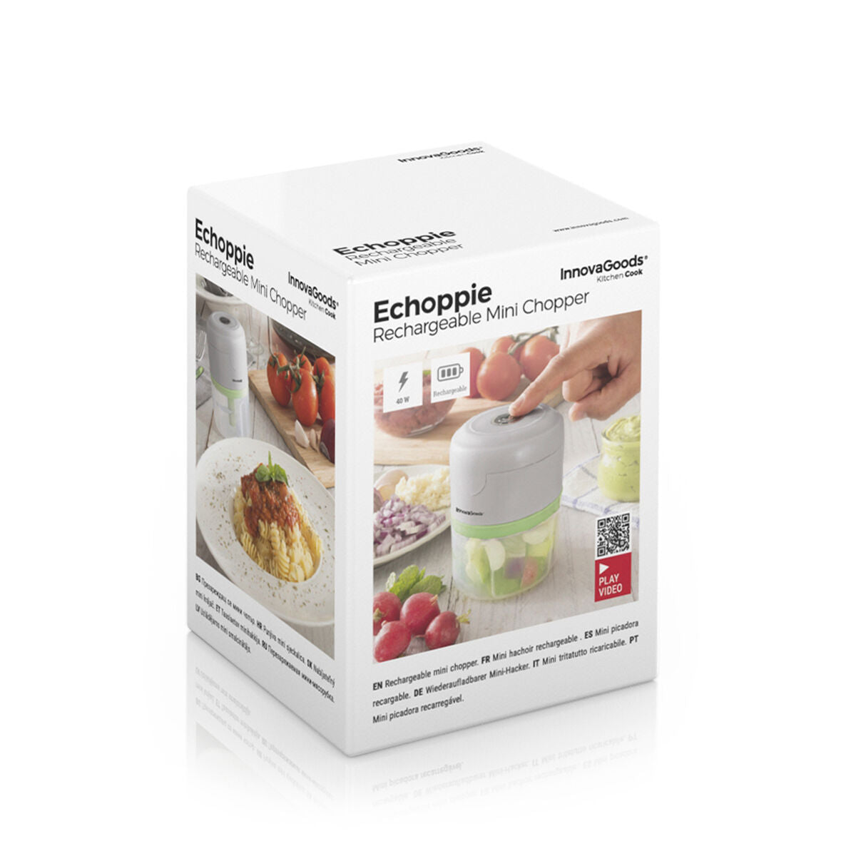 InnovaGoods Wiederaufladbar Tragbar Mini Chopper Echoppie