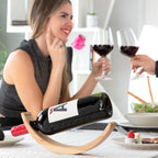 Floating Wooden Wine Bottle Holder Woolance InnovaGoods – Produktbild 2