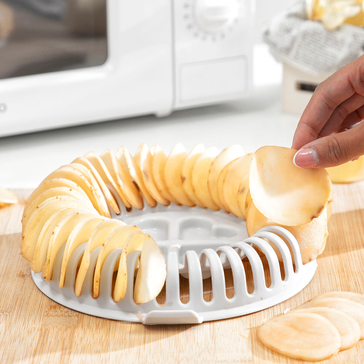Set for Making Crisps in the Microwave with Mandolin and Recipes Chipit InnovaGoods – Produktbild 5