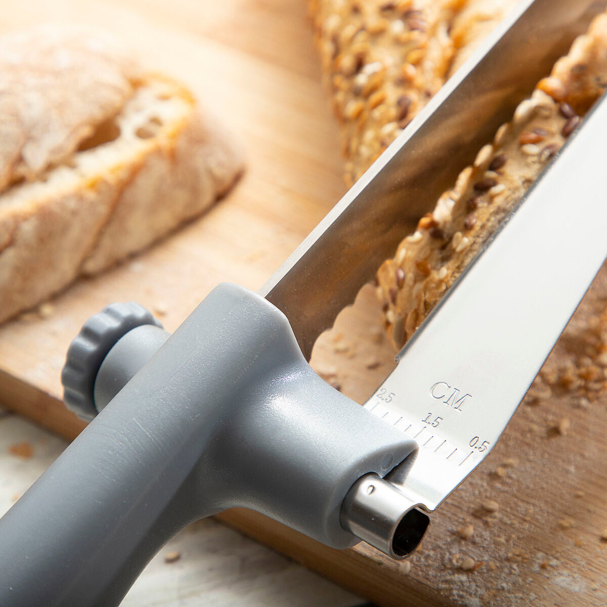 Bread Knife with Verstellbar Cutting Guide Kutway InnovaGoods – Produktbild 2