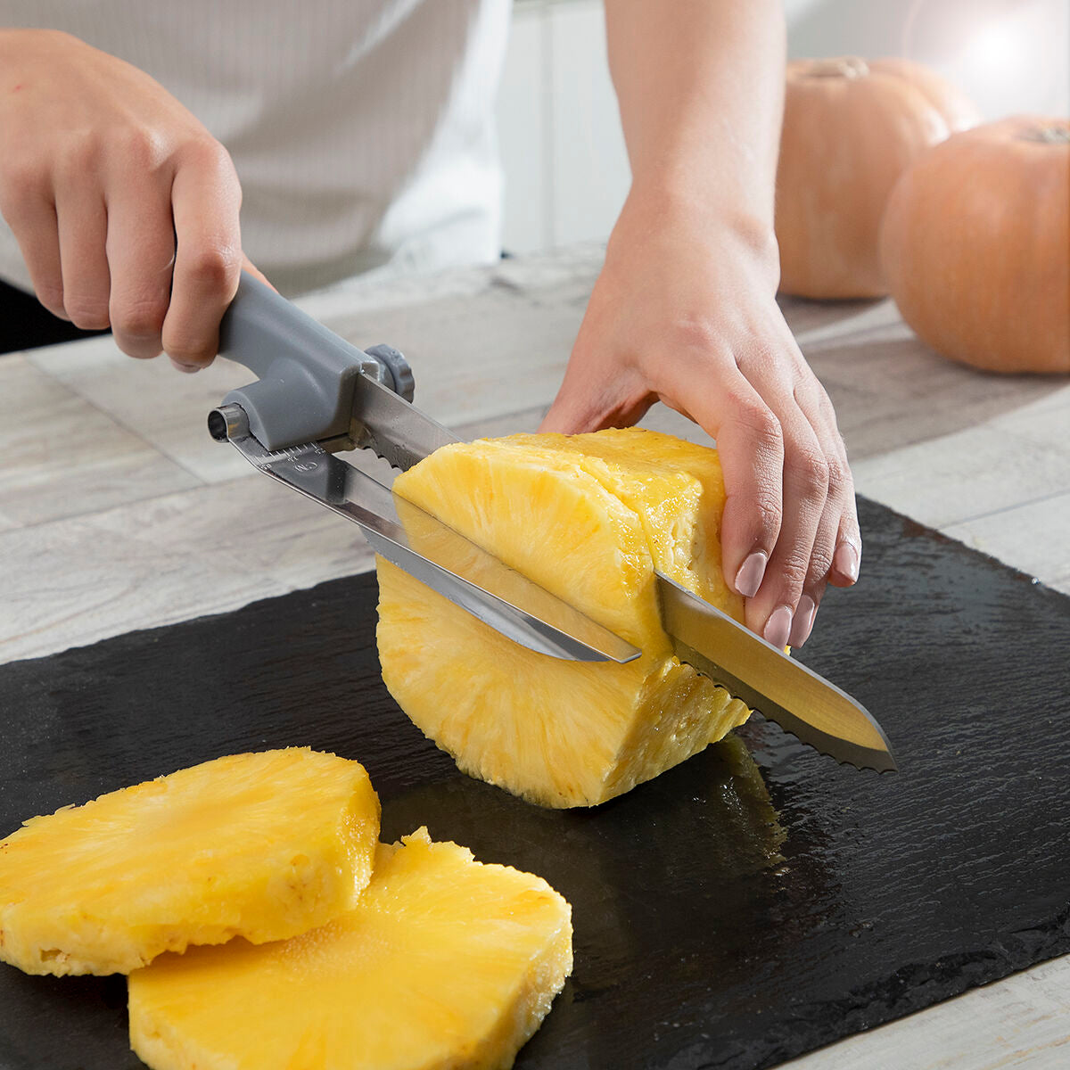 Bread Knife with Verstellbar Cutting Guide Kutway InnovaGoods – Produktbild 8