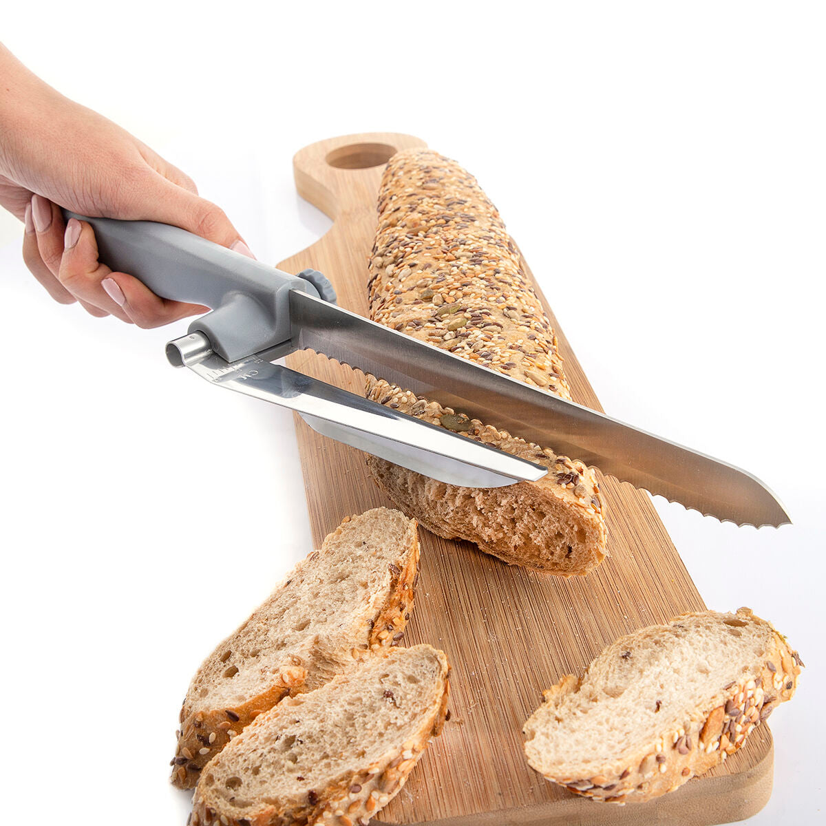 Bread Knife with Verstellbar Cutting Guide Kutway InnovaGoods – Produktbild 9