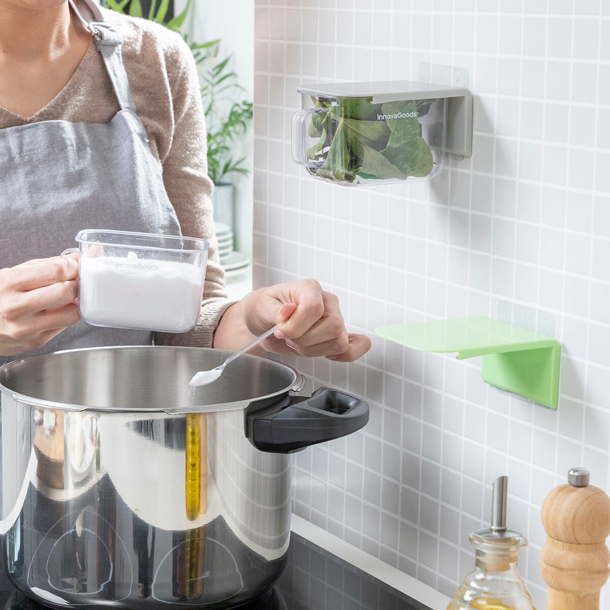 InnovaGoods Removable Adhesive Küche Containers Handstore