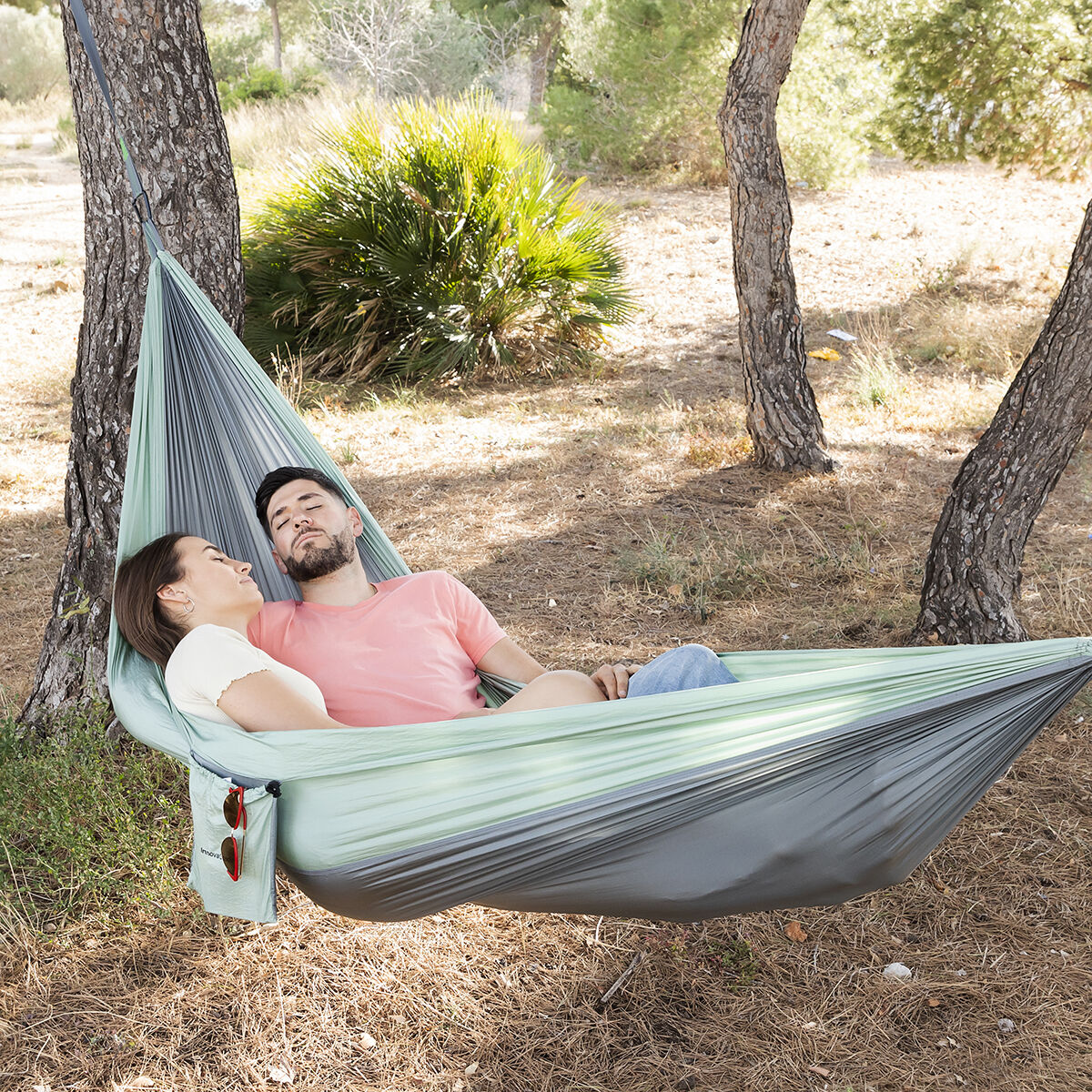 Double Hammock for Camping Rewong InnovaGoods – Produktbild 1