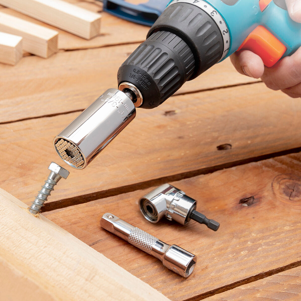 Universal Socket Wrench with Accessories Uniscrew InnovaGoods – Produktbild 1