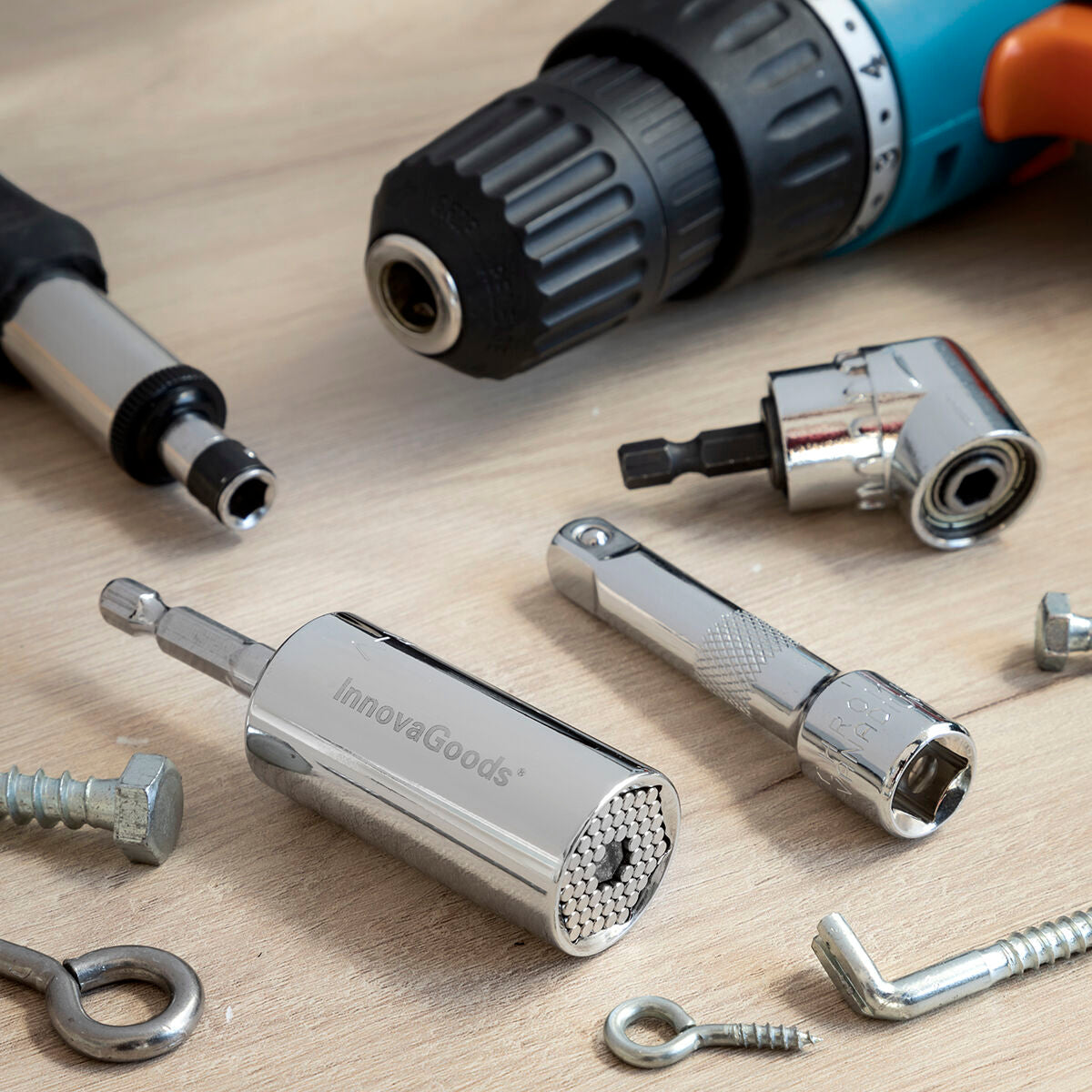InnovaGoods Universal Socket Wrench mit Zubehör Uniscrew