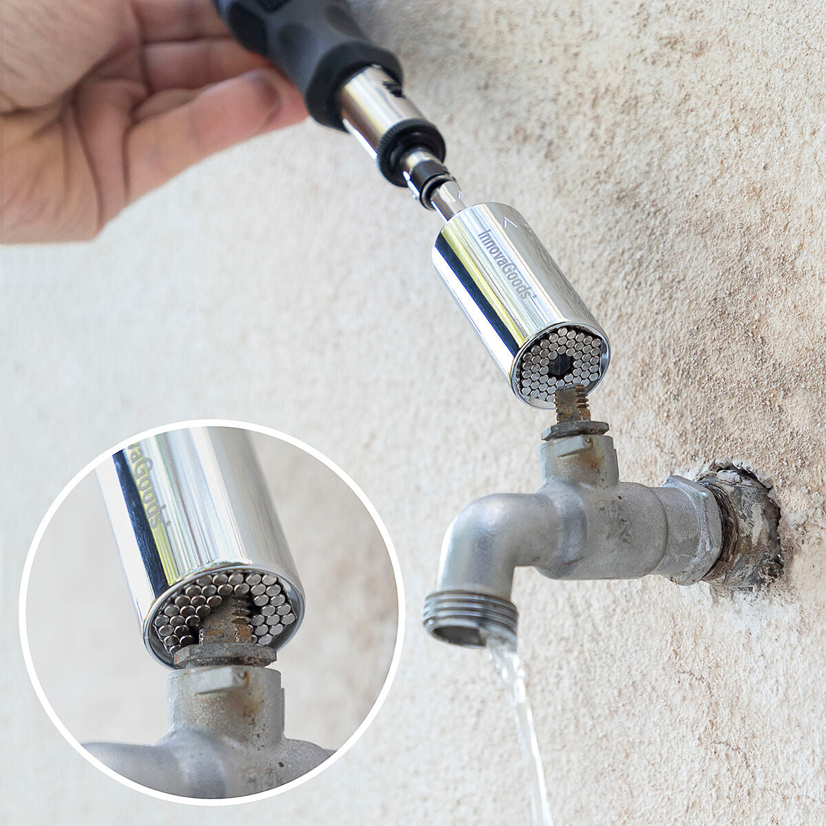 InnovaGoods Universal Socket Wrench mit Zubehör Uniscrew