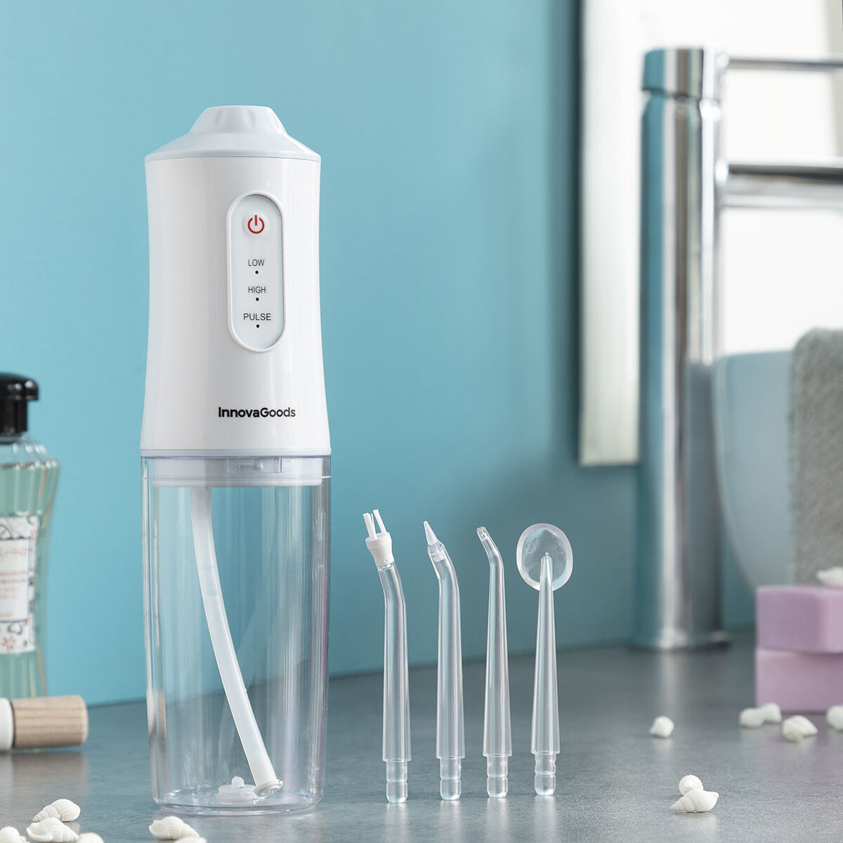 InnovaGoods Tragbar Wiederaufladbar Oral Irrigator Denter