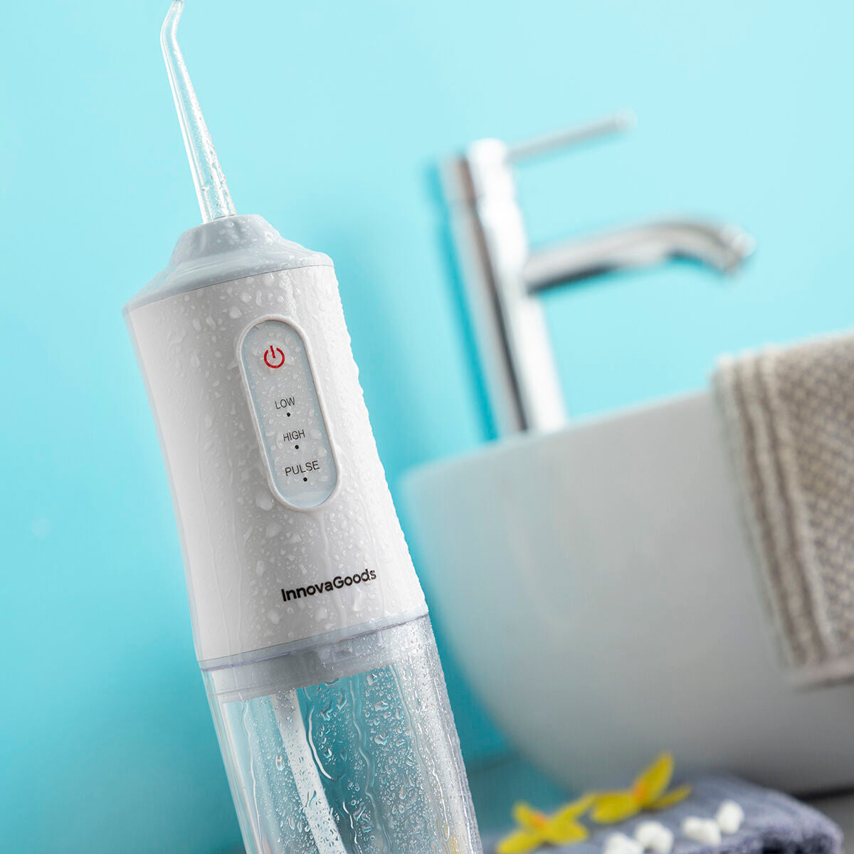 InnovaGoods Tragbar Wiederaufladbar Oral Irrigator Denter