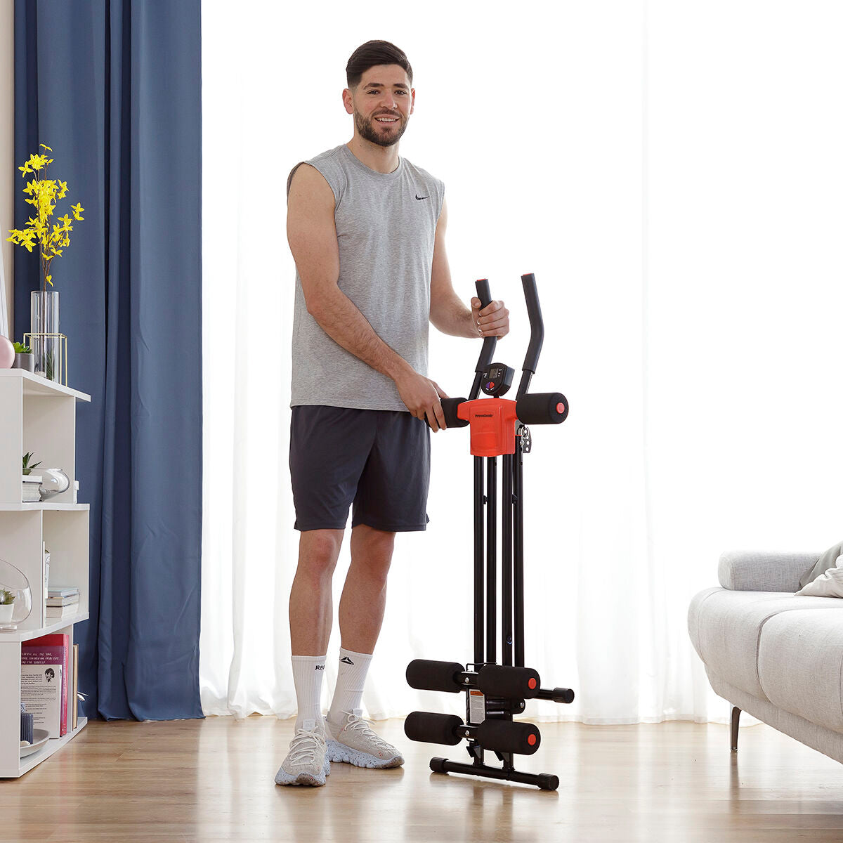 InnovaGoods Klappbar Bauchtrainer mit Trainingsanleitung Plawer