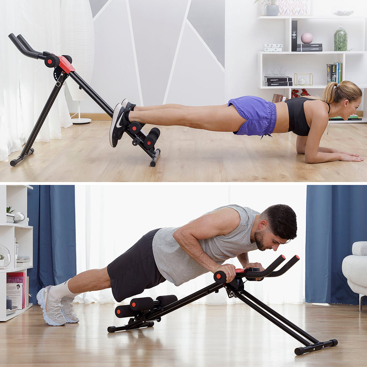 InnovaGoods Klappbar Bauchtrainer mit Trainingsanleitung Plawer