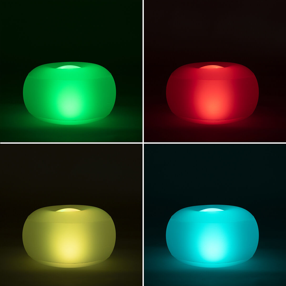 Aufblasbar Seat mit Mehrfarbig LED & Fern Steuerung Pulight InnovaGoods