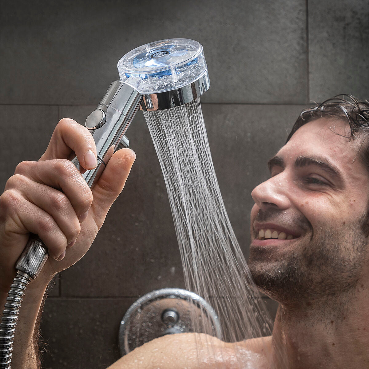 Eco-shower with Pressure Propeller and Purifying Filter Heliwer InnovaGoods – Produktbild 1