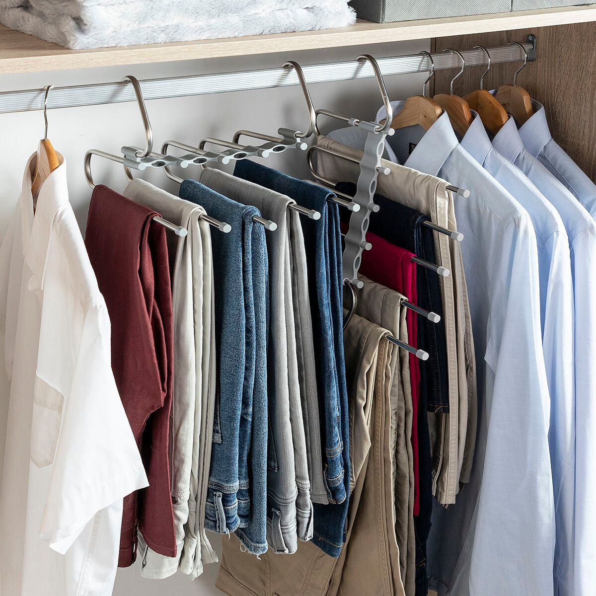 InnovaGoods 5-in-1 Multiple Trouser Hanger Havser