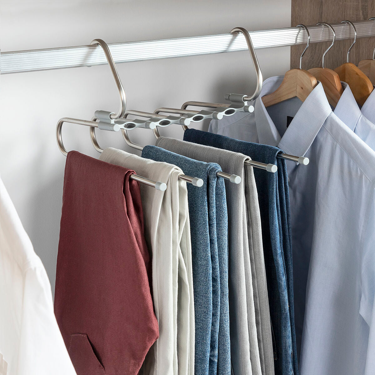 InnovaGoods 5-in-1 Multiple Trouser Hanger Havser
