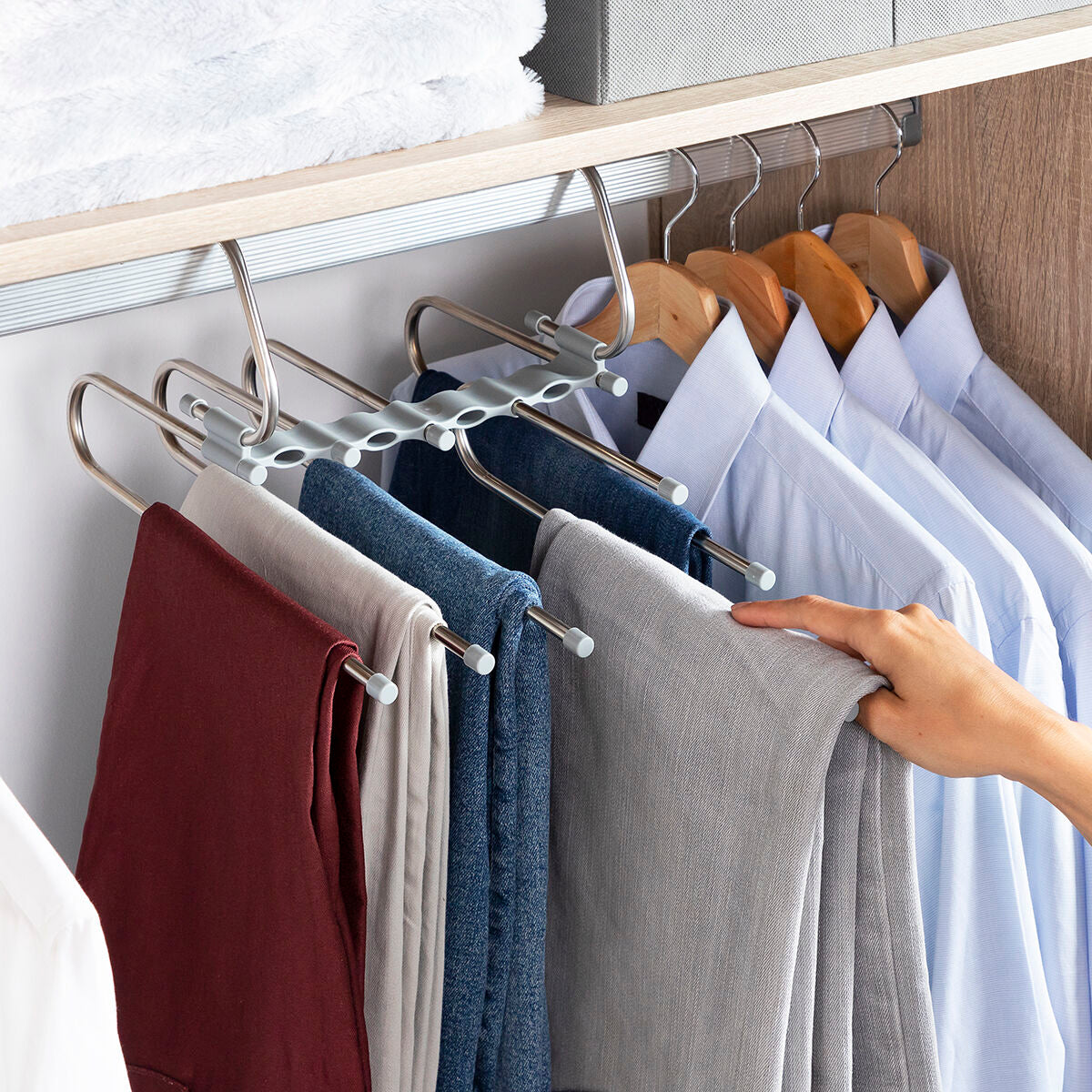InnovaGoods 5-in-1 Multiple Trouser Hanger Havser