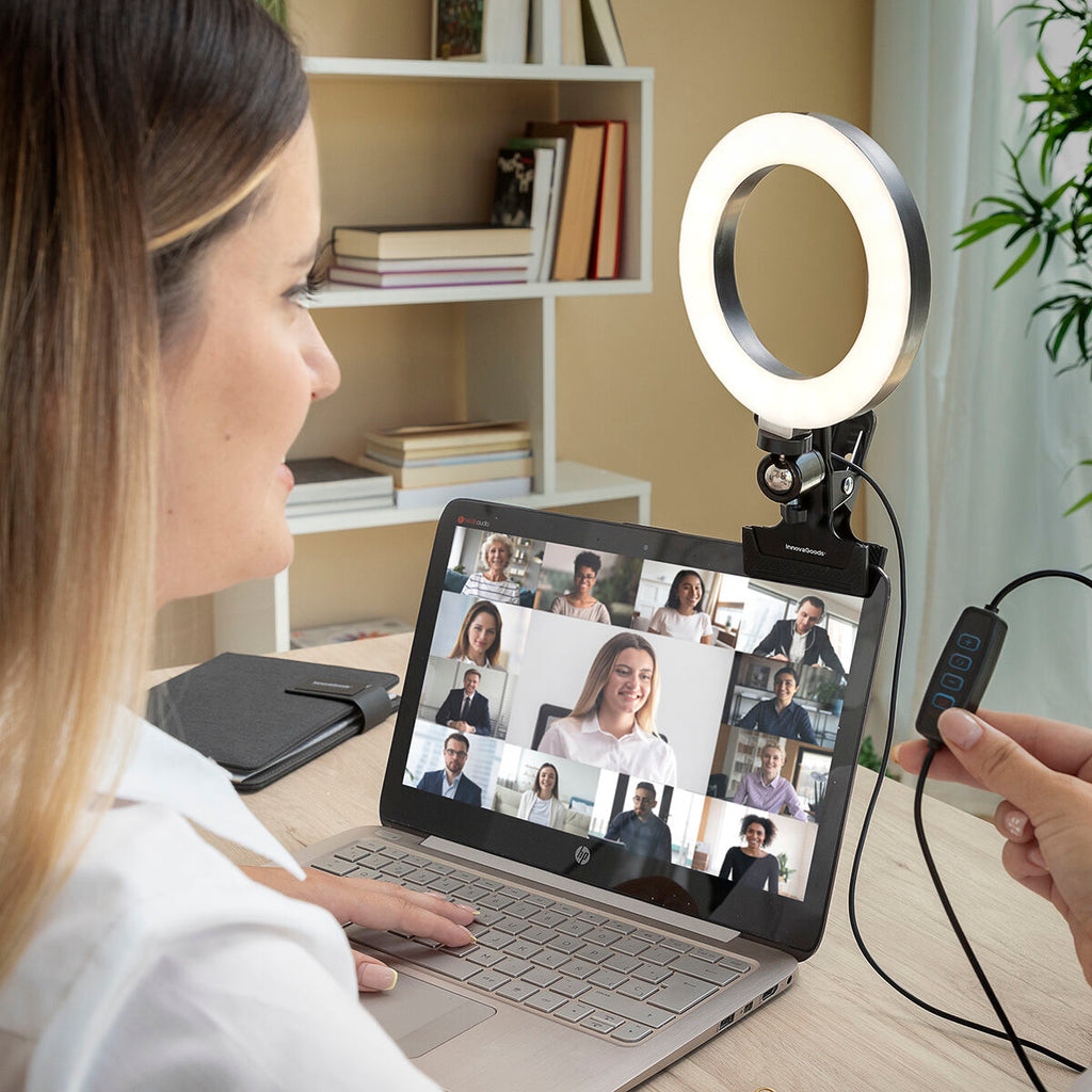 Selfie Ring Light with Clip Lumahoop InnovaGoods – Produktbild 1