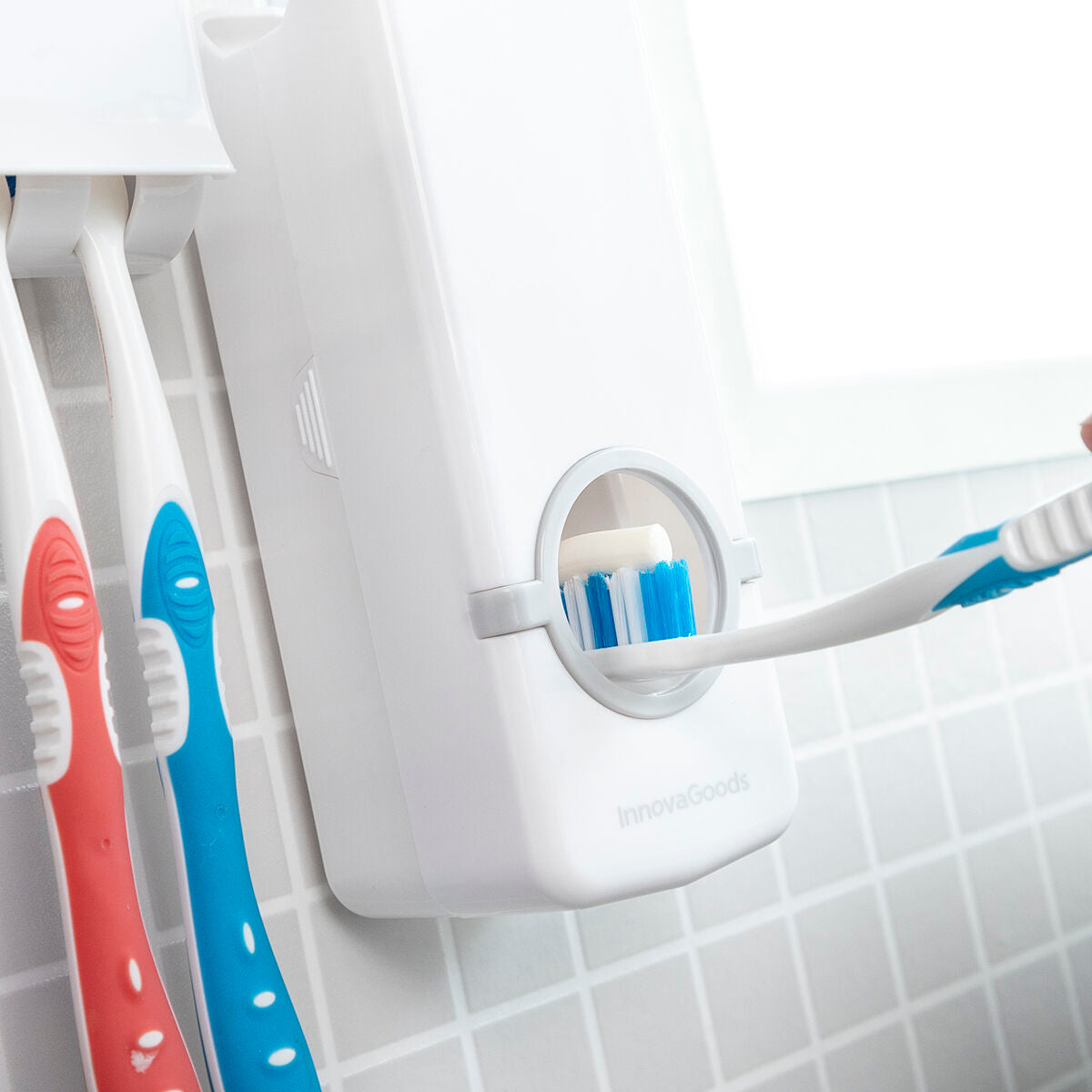 InnovaGoods Toothpaste Dispenser & Halter Diseeth