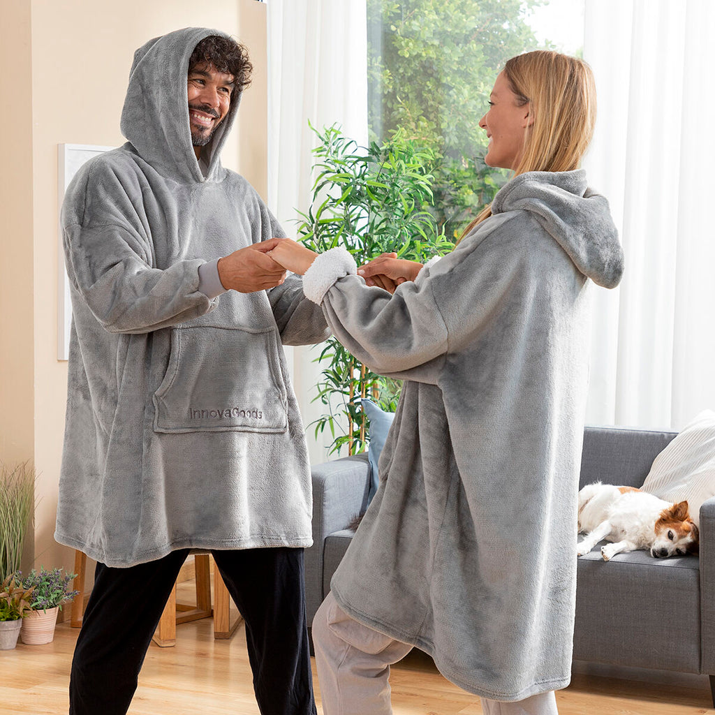 InnovaGoods Oversized Sweatshirt Decke mit Fleece Lining Swug