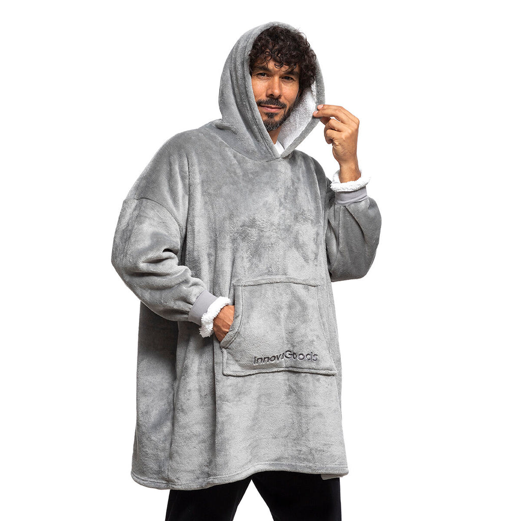 InnovaGoods Oversized Sweatshirt Decke mit Fleece Lining Swug