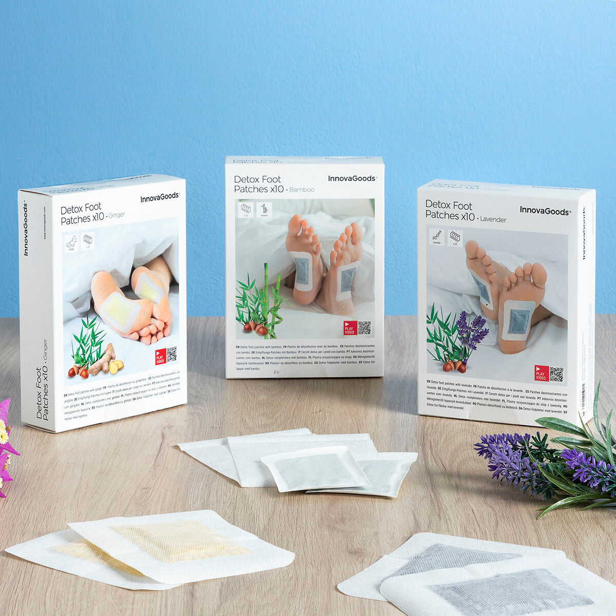 InnovaGoods Detox Fuß Patches Lavender