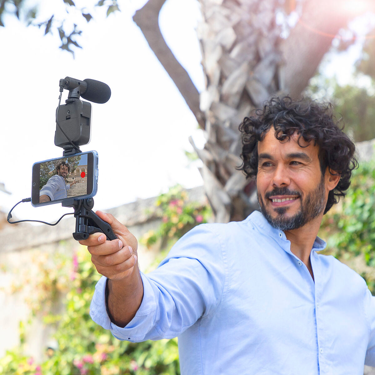 Vlogging Kit mit Leicht, Mikrofon & Fern Steuerung Plodni InnovaGoods