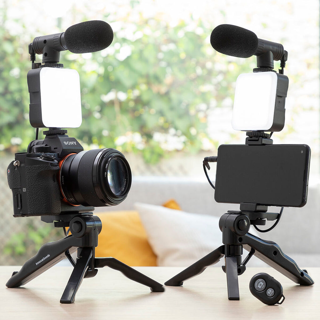 Vlogging Kit mit Leicht, Mikrofon & Fern Steuerung Plodni InnovaGoods