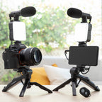 Vlogging Kit mit Leicht, Mikrofon & Fern Steuerung Plodni InnovaGoods