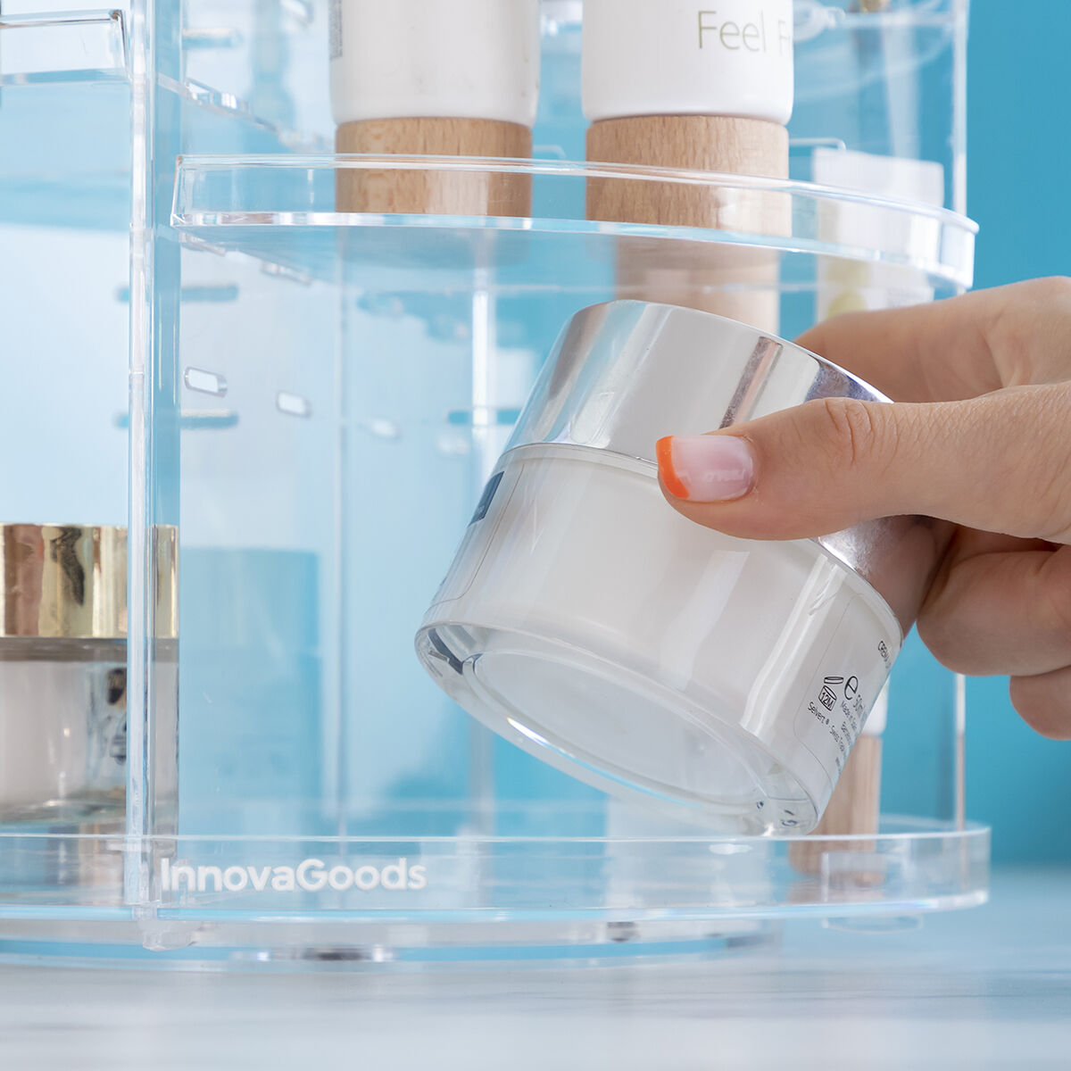 InnovaGoods Rotating Make-up Organizer Rolkup