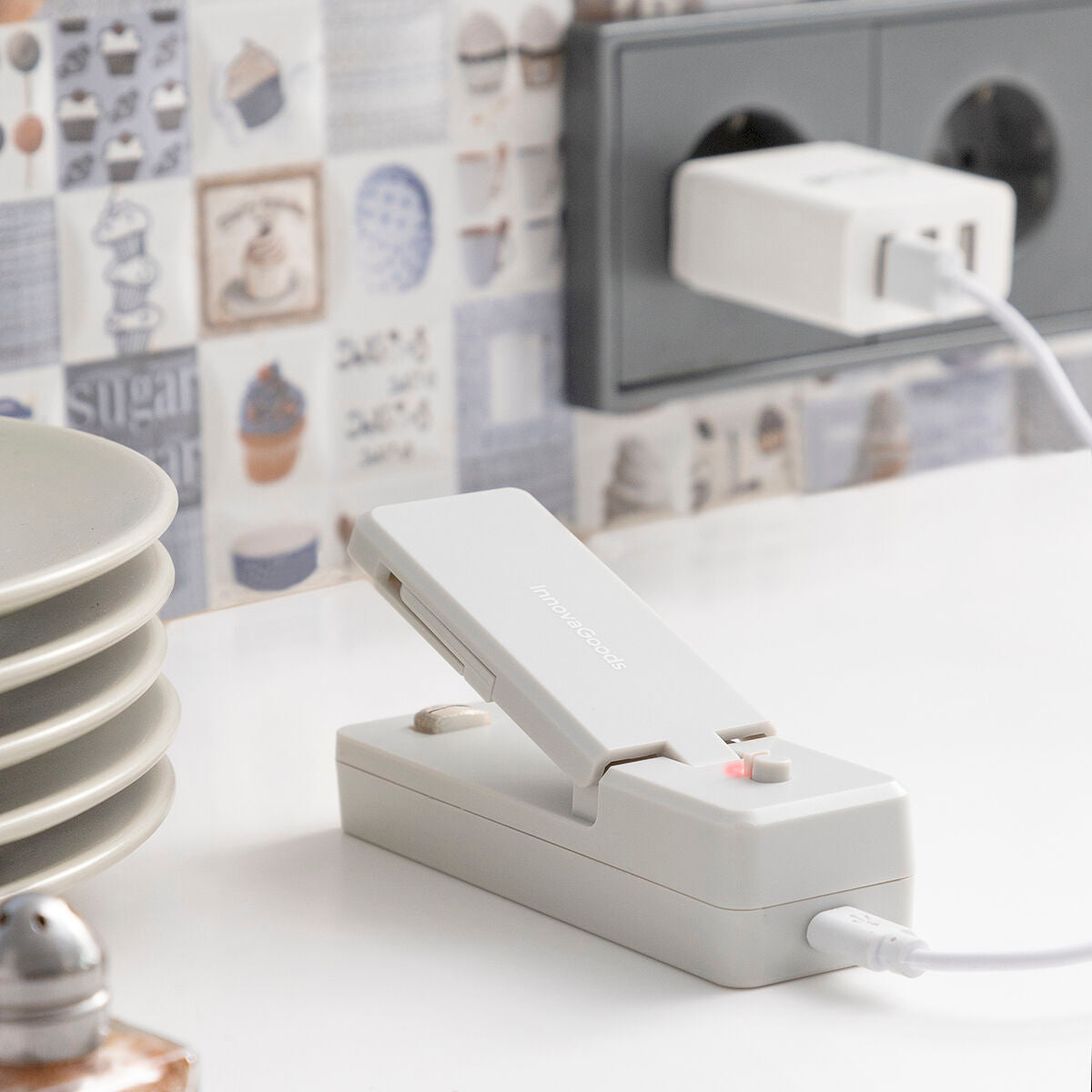 Wiederaufladbar Magnetic Bag Sealer with Cutter Rebasyl InnovaGoods – Produktbild 3