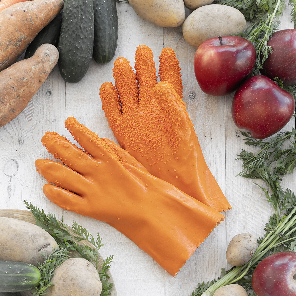 Fruit and Vegetable Cleaning Gloves Glinis InnovaGoods – Produktbild 2
