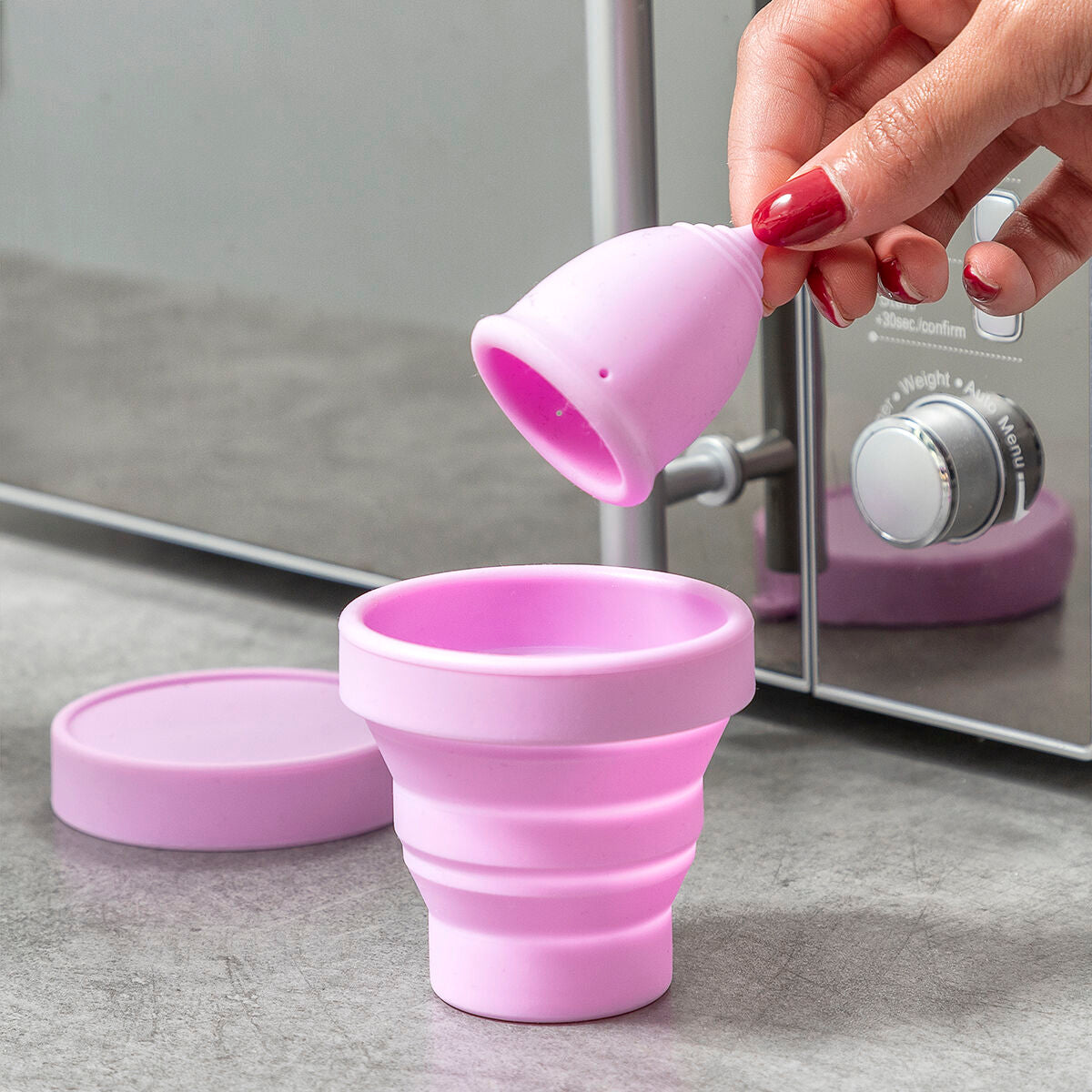 InnovaGoods Menstrual Tasse mit Zubehör Kuppy