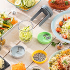 Vegetable Spiral Cutter und Grater mit Recipes Vigizer InnovaGoods