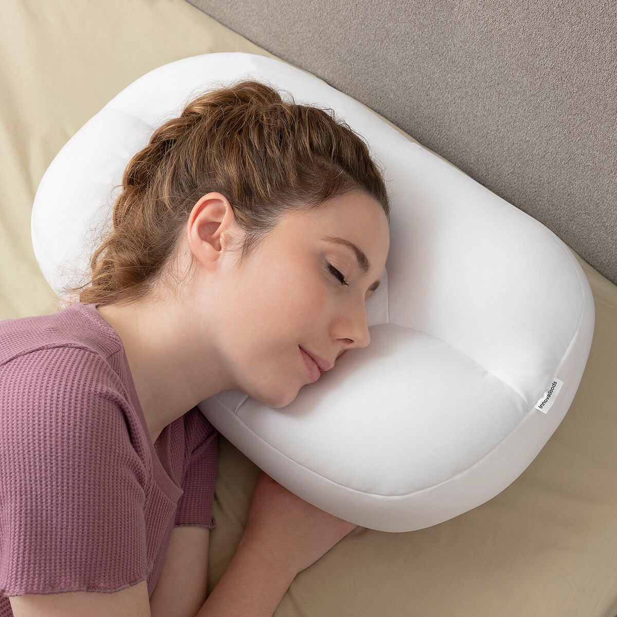 3D Anti-wrinkle Cloud Pillow Wrileep InnovaGoods – Produktbild 3