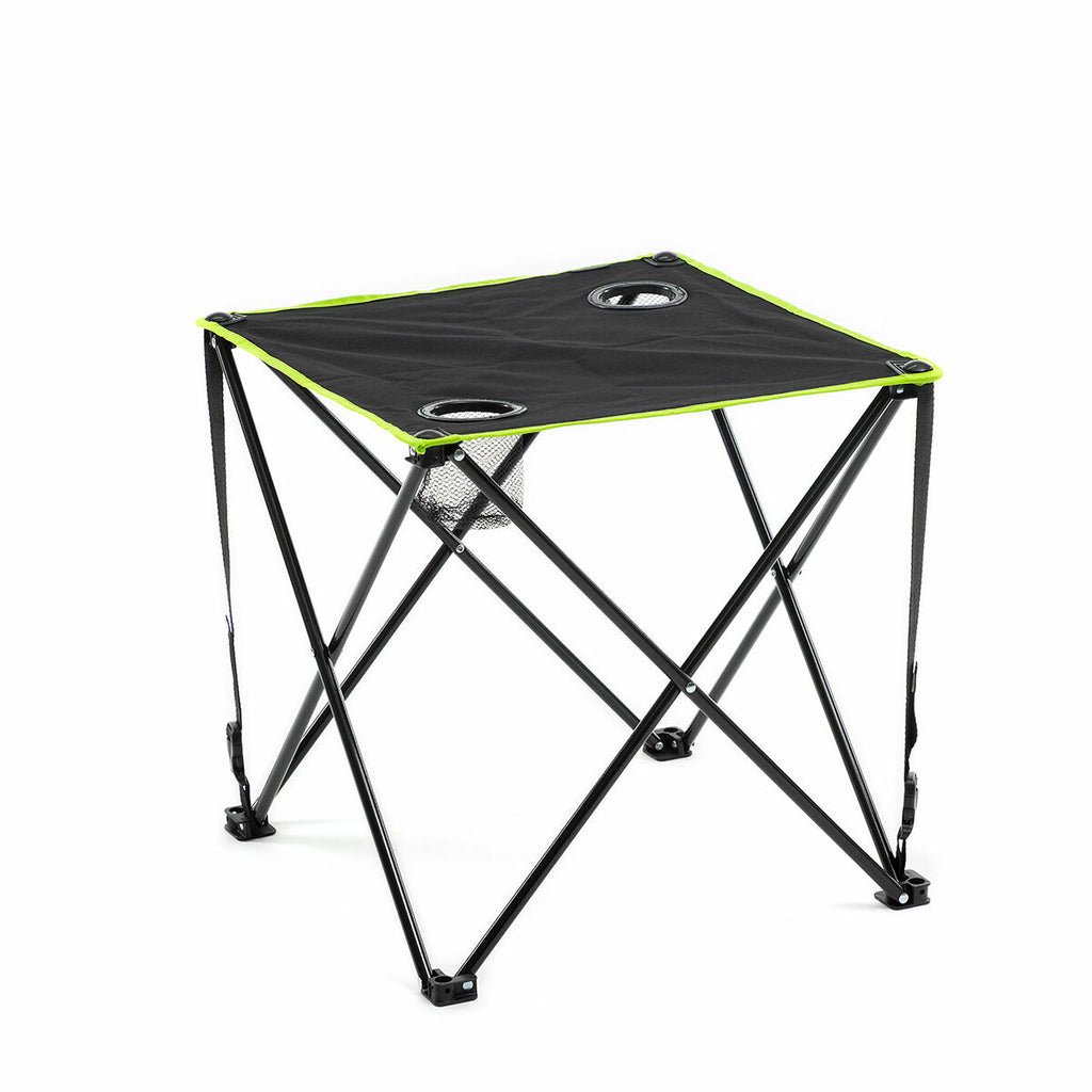 InnovaGoods Klappbar Textil Campingtisch mit Abdeckung Cafolby