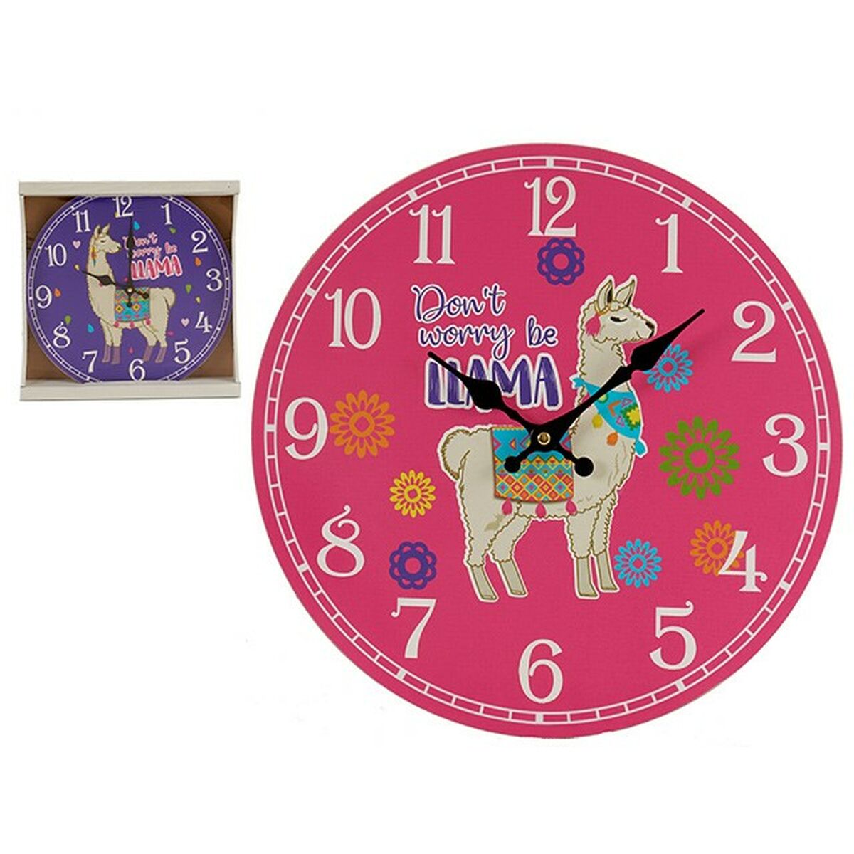 Wall Clock Gift Decor Llama – Produktbild 1