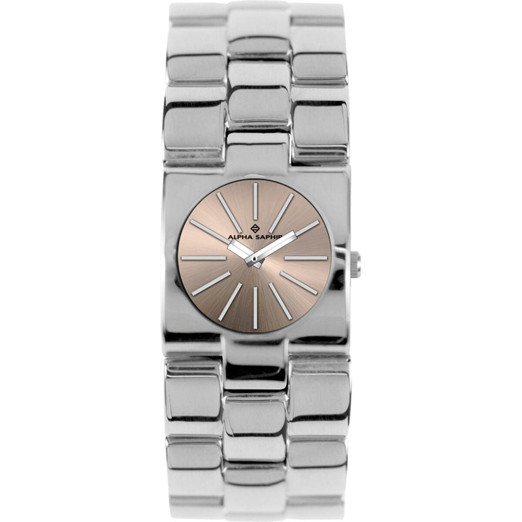 Alpha Saphir Unisex-Armbanduhr 271K Beige Silber - BYAG.Uhren > Unisex ErwachseneAlpha SaphirBYAG.S08004514040662510420Alpha Saphir Unisex-Armbanduhr 271K Beige Silber