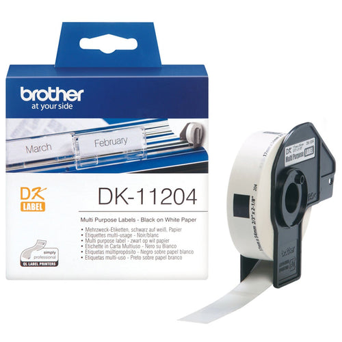 Brother Multipurpose Printer Labels DK11204 Weiß Papier - BYAG.Büro & Schreibwaren > BüromaterialBrotherBYAG.M05029034977766628167Brother Multipurpose Printer Labels DK11204 Weiß Papier