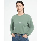 BYAG. Everyday Cropped Sweatshirt – Dusty Blue - BYAG.DEPrint MaterialBYAG.DEBYAG.DE#original_value#S