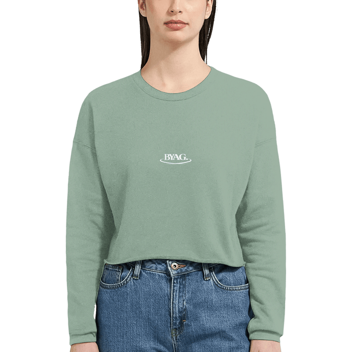 BYAG. Everyday Cropped Sweatshirt – Dusty Blue