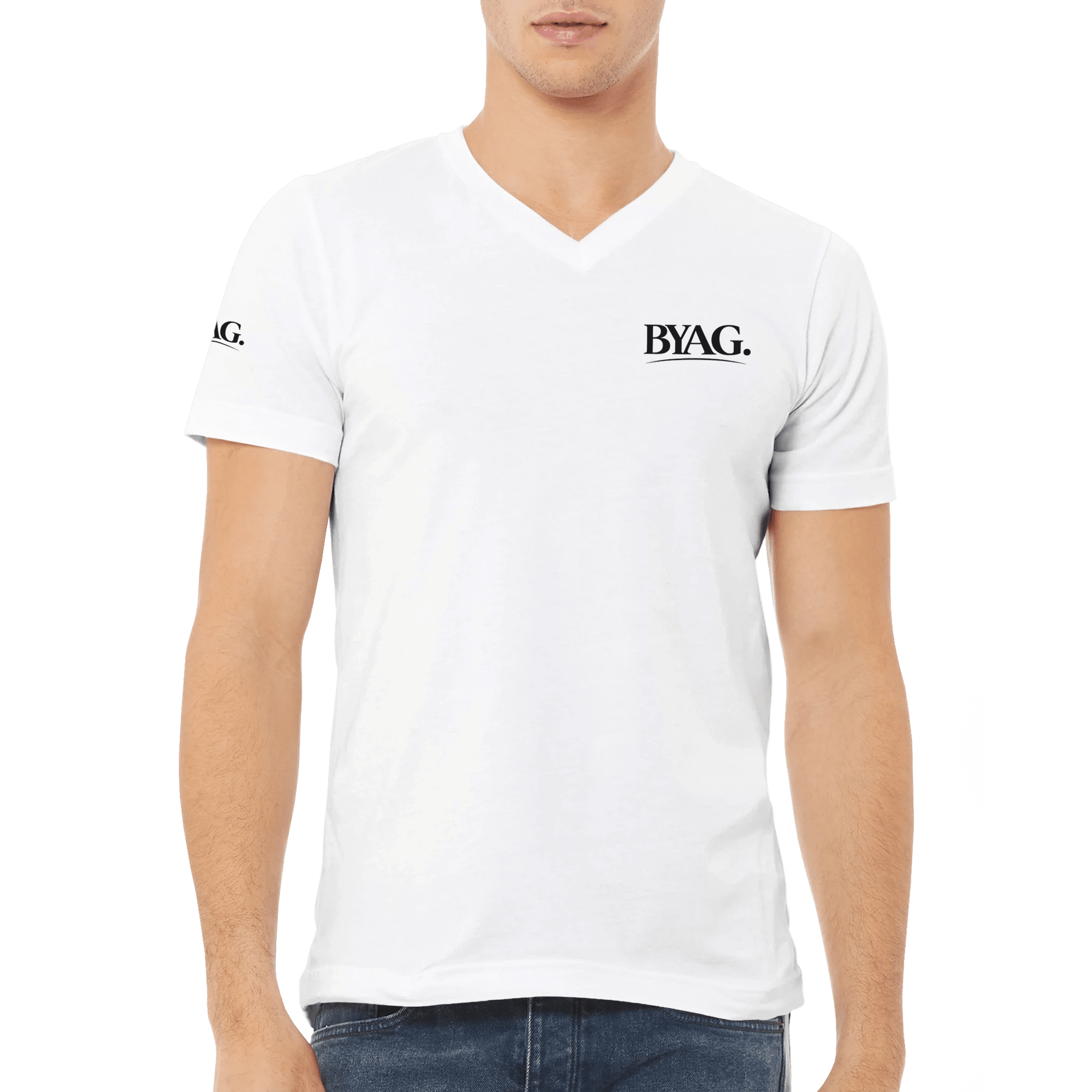 BYAG. V - Neck - WHITE - BYAG.DEPrint MaterialBYAG.DEBYAG.DE16cc9e19-f588-4bab-8300-6e21c6427947e516bae1 - 41ac - 4c51 - 8628 - aab87b3b95cdS