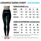 Womens Sports Stripes Black Leggings