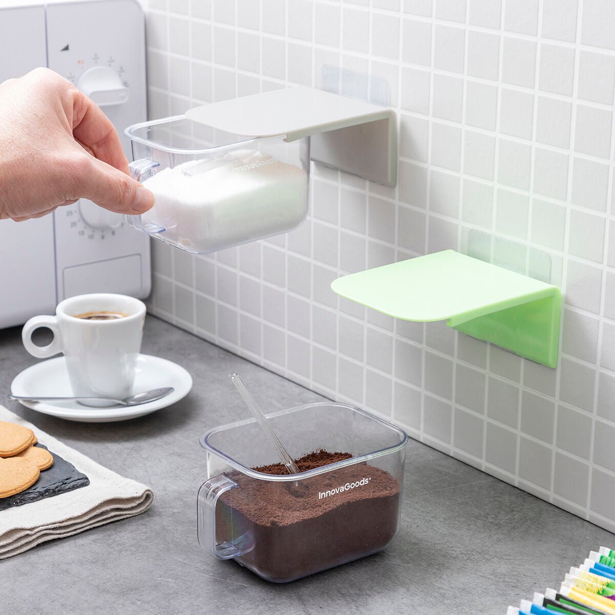InnovaGoods Removable Adhesive Küche Containers Handstore - BYAG.Wohnen & Küche > Aufbewahrung & OrdnungInnovaGoodsBYAG.V01034268435527819644InnovaGoods Removable Adhesive Küche Containers Handstore
