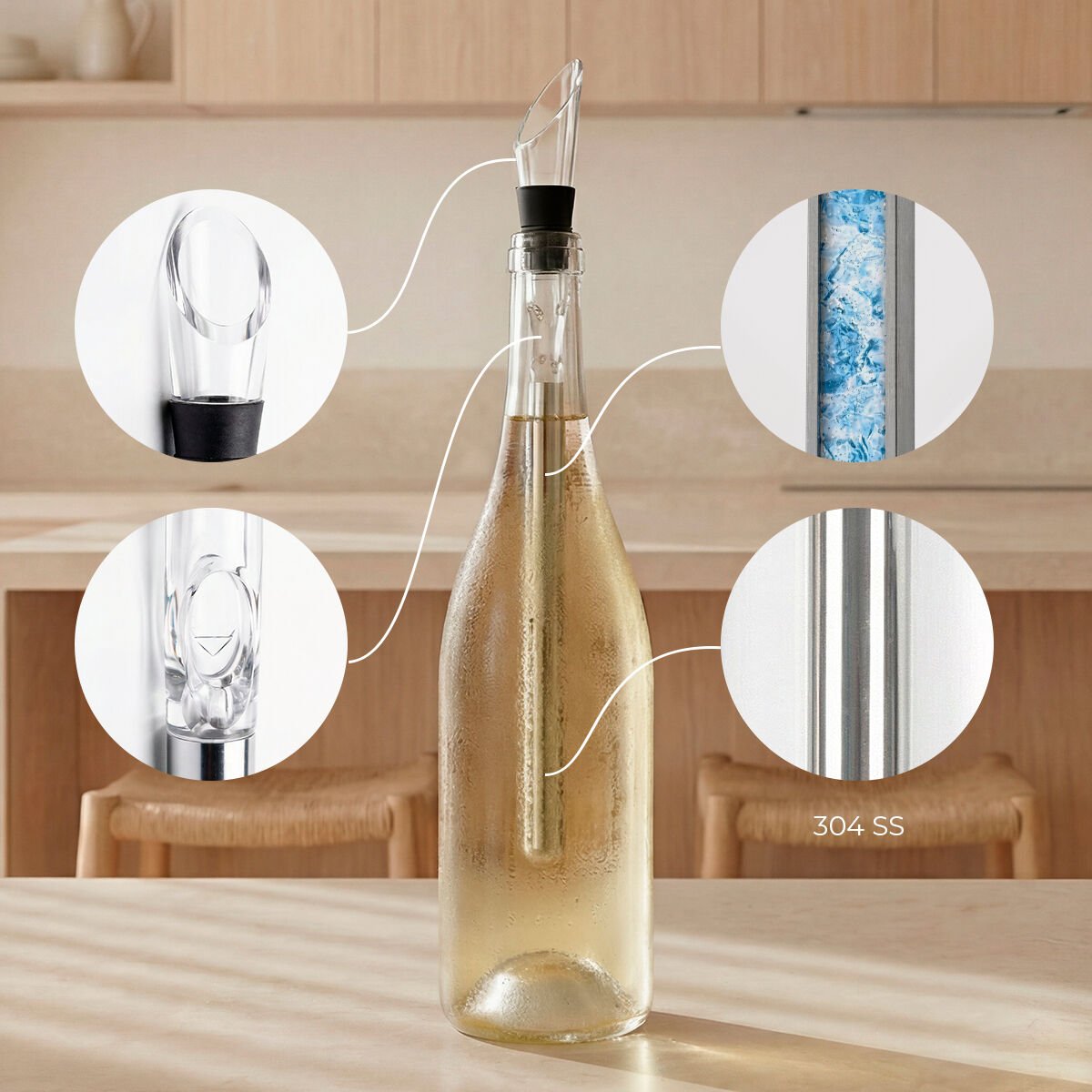 InnovaGoods Wein-Zubehör-Set Chillour - BYAG.Wohnen & Küche > KüchenhelferInnovaGoodsBYAG.V01040758435527828394InnovaGoods Wein-Zubehör-Set Chillour