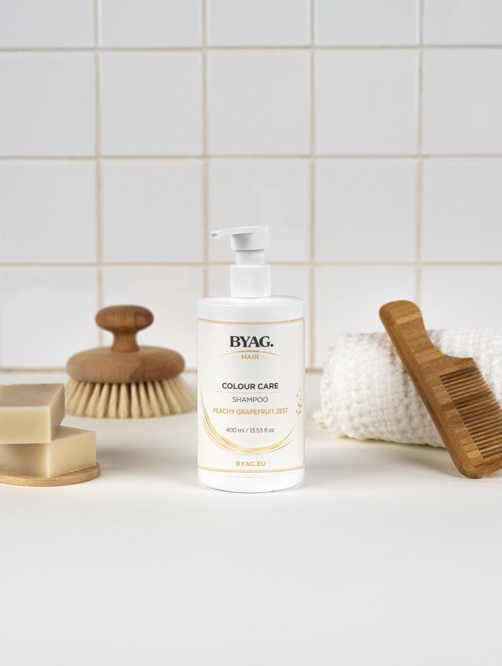 BYAG. Farbschutz-Shampoo – Peachy Grapefruit Zest