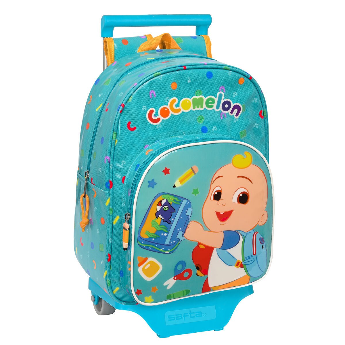 Schulrucksack mit Rollen CoComelon Back to class Hellblau (26 x 34 x 11 cm) – Produktbild 1