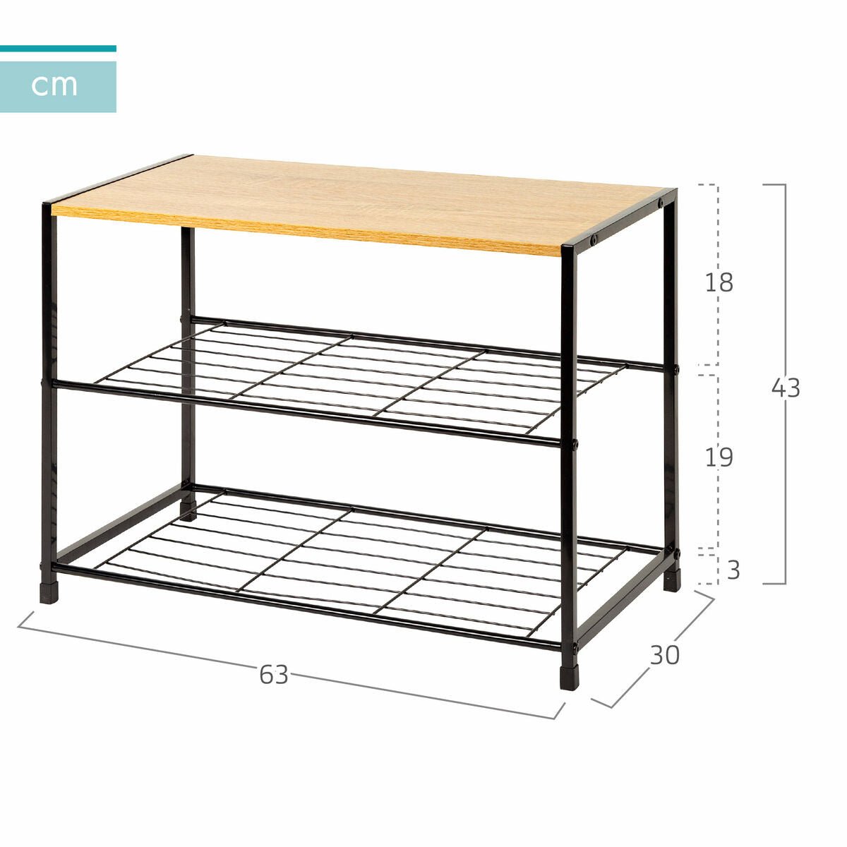 Schuhregal Max Home 63 x 43 x 30 cm - BYAG.Wohnen & Küche > Aufbewahrung & OrganisationMax HomeBYAG.S89058568412842184268Schuhregal Max Home 63 x 43 x 30 cm